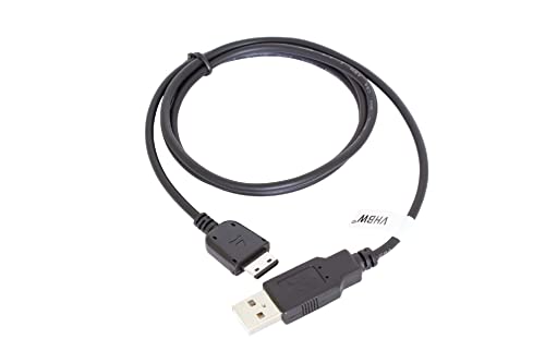 vhbw USB Daten Ladekabel kompatibel mit Samsung SGH-E1080, SGH-E1100, SGH-E1107, SGH-E1110, SGH-E1120, SGH-E1130, SGH-E1150 Handy, Smartphone, Telefon von vhbw