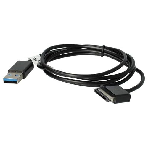 vhbw USB Daten Ladekabel kompatibel mit Tablet NotePad Asus Eee Pad Transformer TF101, TF300, TF201, TF700, TF700T, Slider SL101, Prime TF201, TF101G, TF300T von vhbw