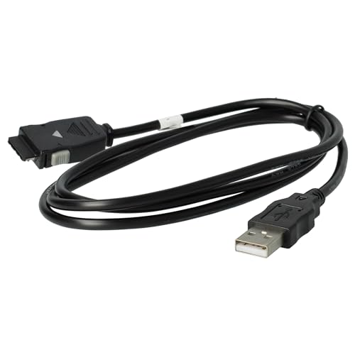 vhbw USB Datenkabel kompatibel mit Samsung SGH-E620, SGH-E720, SGH-E810, SGH-P730, SGH-S341i, SGH-S342i, SGH-Z110 Handy - schwarz 100cm von vhbw