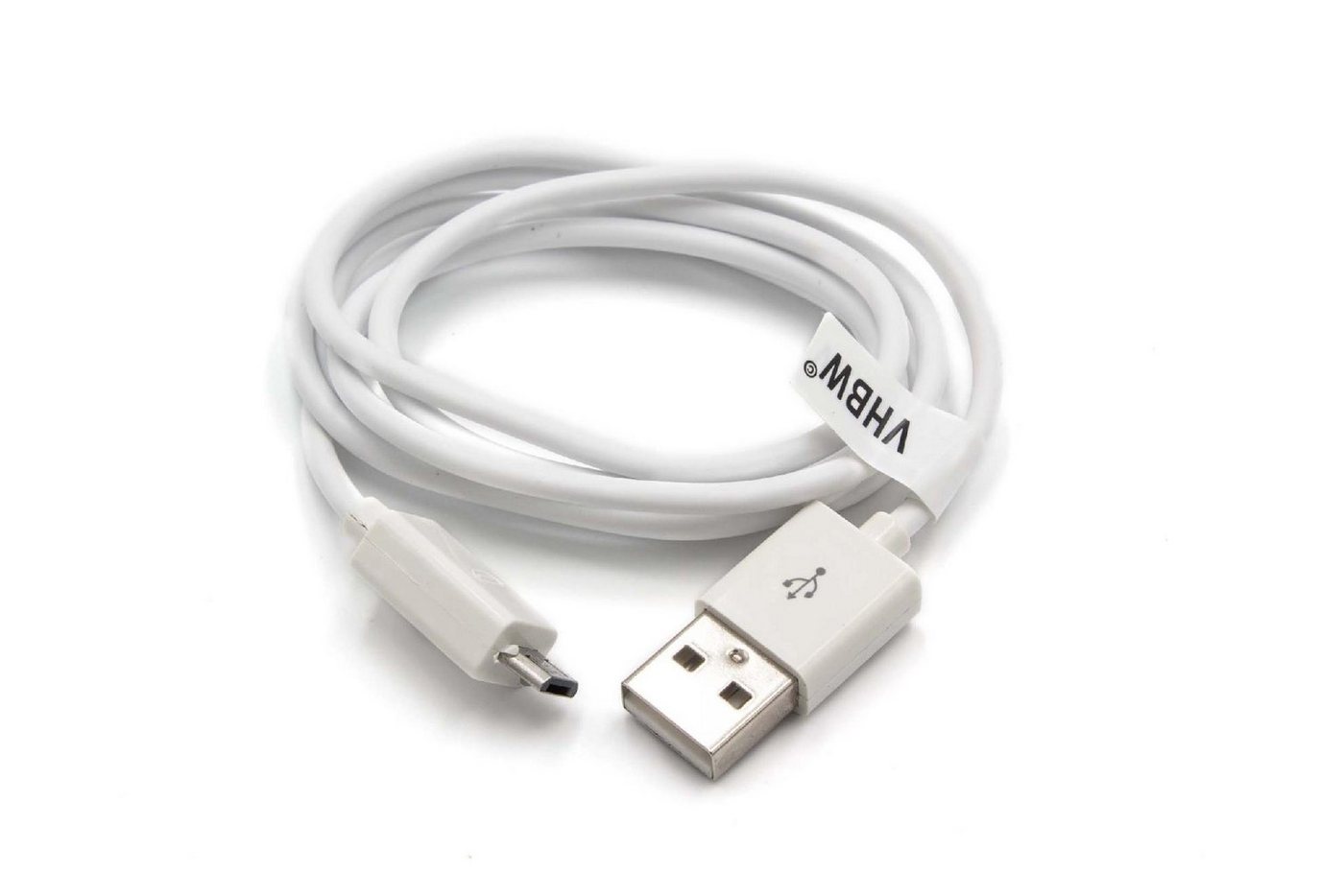 vhbw USB-Kabel, Micro-USB, passend für Acer Liquid Z500, Z4, Z410, Z3, Z200, Z220, Z520, Z5 Mobilfunk von vhbw