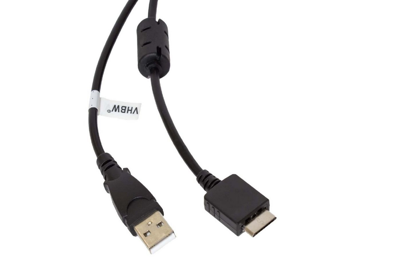 vhbw USB-Kabel, passend für Sony Walkman NWZ-E436F, NWZ-E436FBLK, NWZ-E436FBLU von vhbw