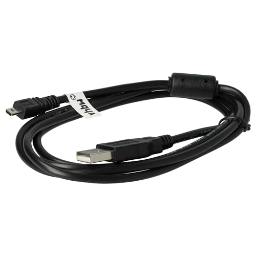 vhbw USB Kabel Datenkabel (Standard-USB Typ A) 150cm kompatibel mit Nikon CoolPix P50, P5000, P510, P5100, P520, P530, P60, P6000, P7800, P80 Kamera von vhbw