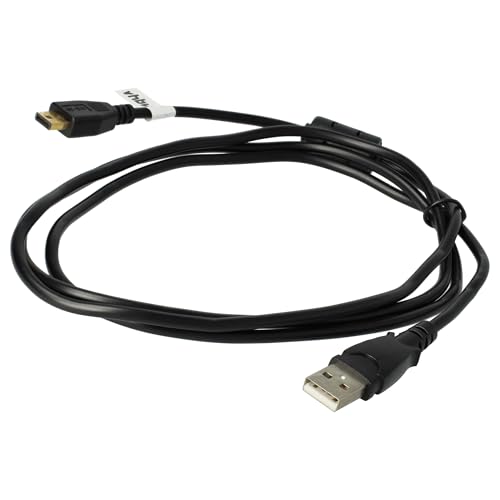 vhbw USB-Kabel Datenkabel (Standard-USB Typ A auf Kamera) kompatibel mit Nikon Coolpix S50, S50c, S51, S51c, S500 Kamera, Camcorder, 150 cm von vhbw