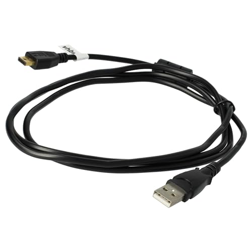 vhbw USB-Kabel Datenkabel (Standard-USB Typ A auf Kamera) kompatibel mit Nikon Coolpix S710, S550, S700 Kamera, Camcorder, 150 cm von vhbw