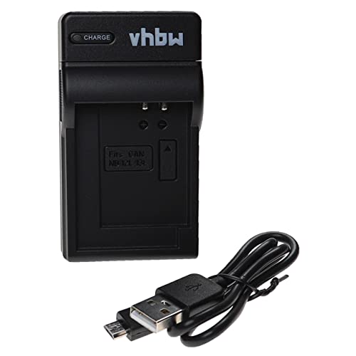 vhbw USB Ladegerät Ersatz für Canon CB-2LHE für Kamera Camcorder/Akku - Ladeschale + Micro-USB-Kabel, Ladeanzeige von vhbw