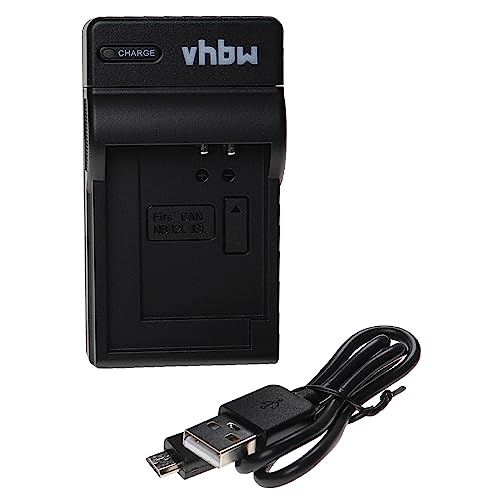 vhbw USB Ladegerät kompatibel mit Canon NB-12L, NB-13L Kamera Camcorder/Akku - Ladeschale + Micro-USB-Kabel, Ladestandsanzeige von vhbw
