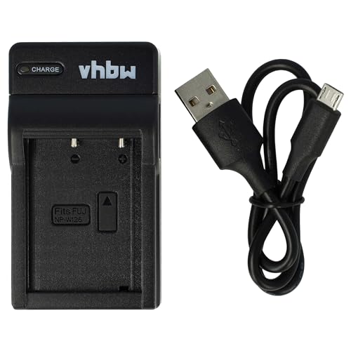 vhbw USB Ladegerät kompatibel mit Fuji/Fujifilm X-T200, X-T3, X-T30 Kamera Camcorder Action Cam-Akku - Ladeschale von vhbw