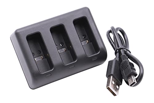 vhbw USB Ladegerät kompatibel mit GoPro Hero ASST1, CHDHX-501, 5, 6, 7, 2018, 8 Kamera Camcorder-Akku - Ladeschale Dreifach, Ladekontrollanzeige vhbw USB Ladegerät kompatibel mit GoPro Hero ASST1, CHDHX-501, 5, 6, 7, 2018, 8 Kamera Camcorder-Akku - Ladeschale Dreifach, Ladekontrollanzeige von vhbw
