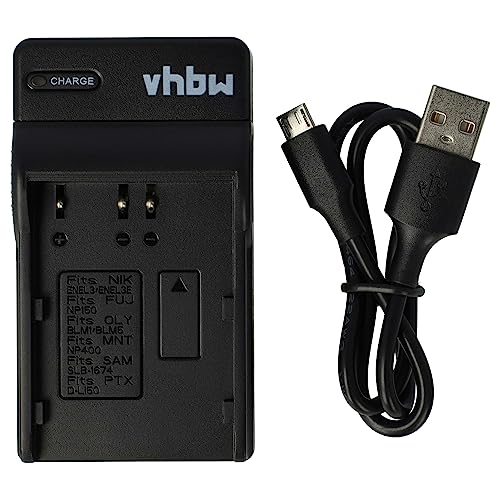 vhbw USB Ladegerät kompatibel mit Olympus Camedia C-5060 Wide Zoom, C-7070, C-8080 Wide Zoom Kamera-Akku - Ladeschale von vhbw