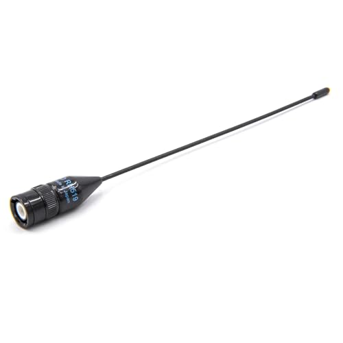 vhbw Universal Antenne für Diverse Funkgeräte z.B. kompatibel mit Yaesu UVM. - 23 cm, BNC Stecker, Schwarz von vhbw