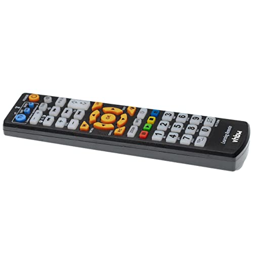 vhbw Universal Fernbedienung 3-in-1 Ersatz für Typ L336 für Heimkino-Anlage TV Fernseher DVD Blu-Ray Hi-Fi - mit Lernfunktion, schwarz von vhbw