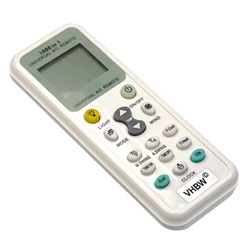 vhbw Universal Fernbedienung kompatibel mit Hisense, Hitachi, Huawei, Johnson, LG, Mitsuka, Samsung etc. für Diverse Klimaanlagen vhbw Universal Fernbedienung kompatibel mit Hisense, Hitachi, Huawei, Johnson, LG, Mitsuka, Samsung etc. für Diverse Klimaanlagen von vhbw