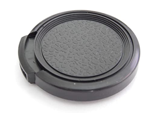 vhbw Universal Objektivdeckel 34 mm für Kamera, DSLR - Kunststoff, Schwarz, mit Seitengriff von vhbw