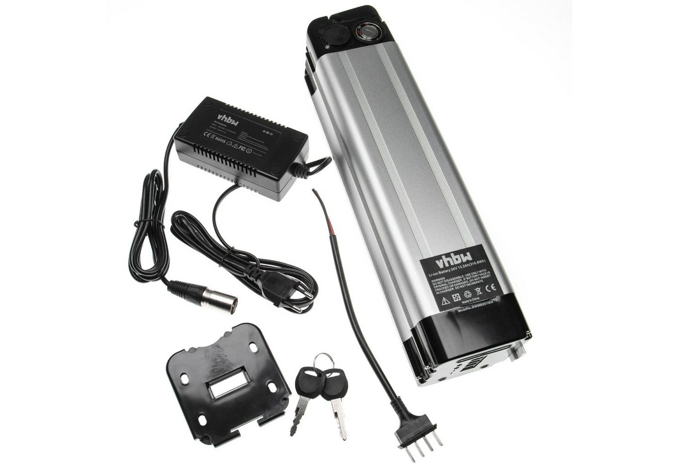 vhbw für (13,2 Ah, 24 V, Li-Ion) E-Bike Akku Li-Ion 13200 mAh von vhbw