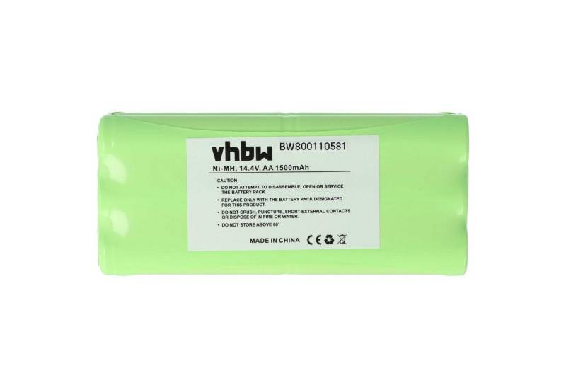vhbw passend für Aircraftvacuums Pilot Staubsauger (1500 mAh, 14,4 V, NiMH) Staubsauger-Akku NiMH 1500 mAh von vhbw