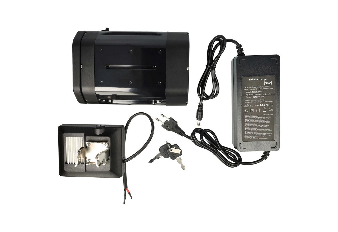vhbw passend für Ansmann (10 Ah, 36 V, Li-Ion) E-Bike Akku Li-Ion 10000 mAh von vhbw