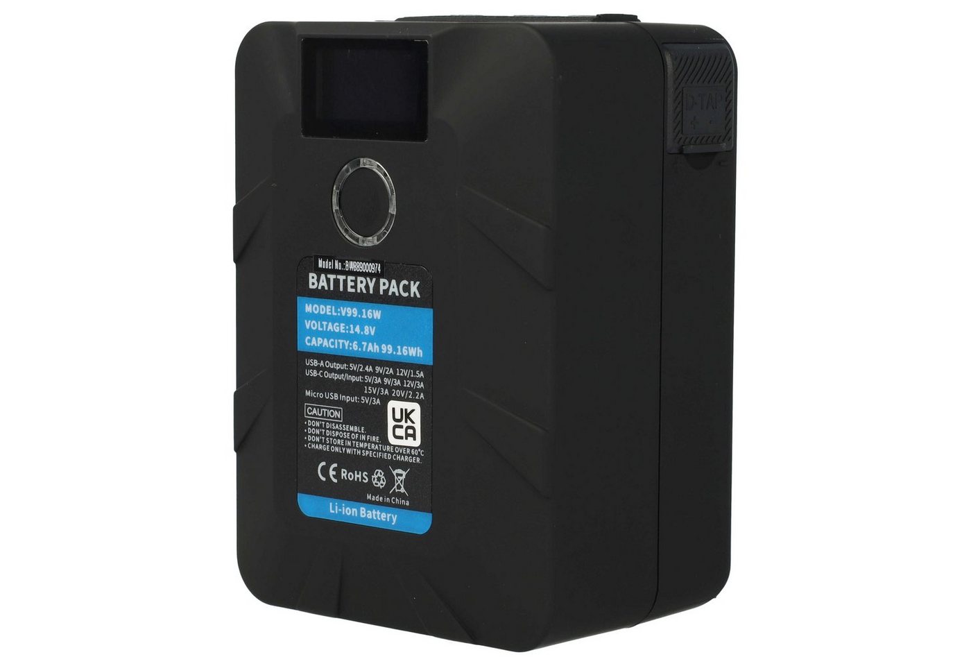 vhbw passend für Aputure LS C300D Mark II, LS 300x Kamera / Camcorder Kamera-Akku Li-Ion 6700 mAh von vhbw