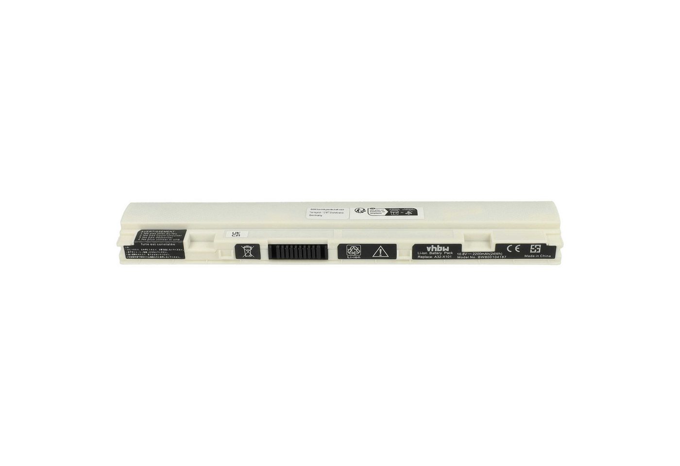 vhbw passend für Asus Eee PC X101, X101CH, X101C, R11CX, X101H Notebook, Laptop-Akku Li-Ion 2200 mAh von vhbw