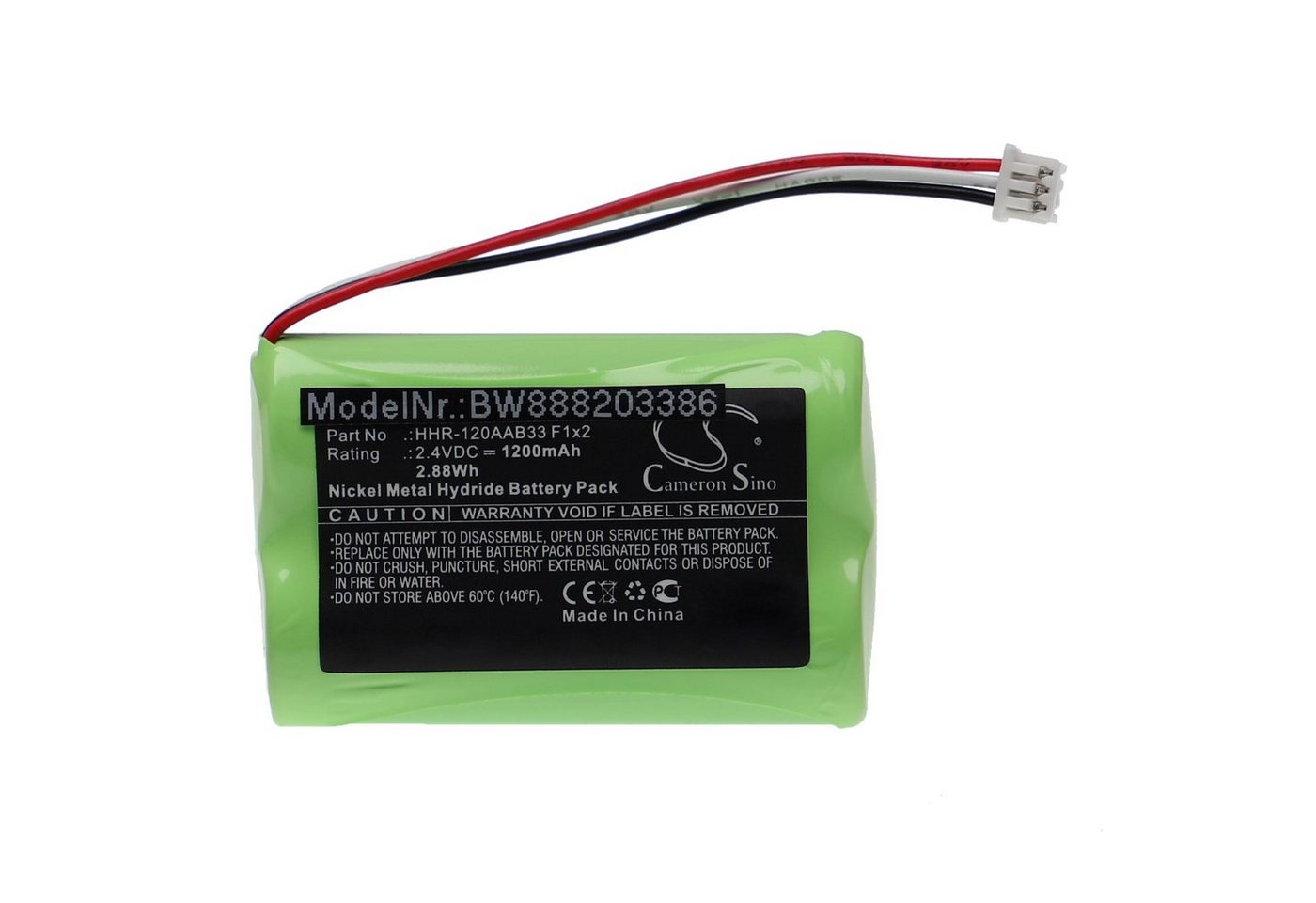 vhbw passend für Bang & Olufsen Beo5 Fernbedienung (1200 mAh, 2,4 V, NiMH) Akku NiMH 1200 mAh von vhbw