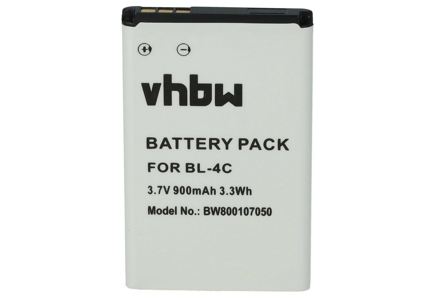 vhbw kompatibel mit Bea-fon S33 Smartphone-Akku Li-Ion 900 mAh (3,7 V) von vhbw