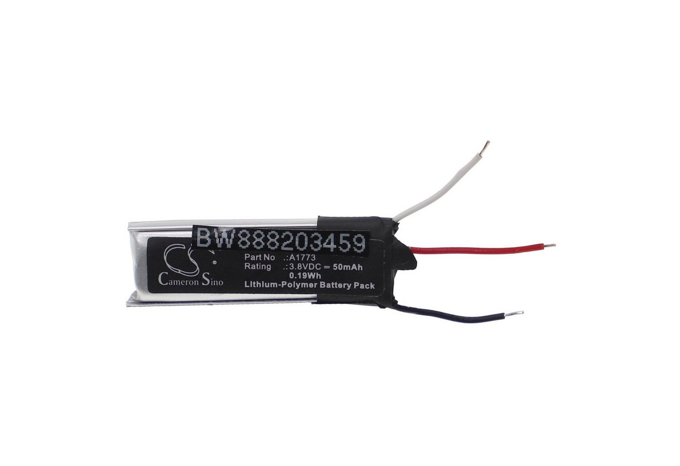 vhbw passend für Beats X MLYE2LL/A, MLYG2LL/A, MNLV2LL/A, MR3L2LL/A Akku Li-Polymer 50 mAh von vhbw
