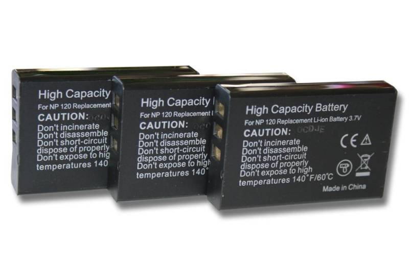 vhbw kompatibel mit BenQ GH680F, GH688, GH688F, GH800, GH888, GH680 Kamera-Akku Li-Ion 1600 mAh (3,7 V) von vhbw