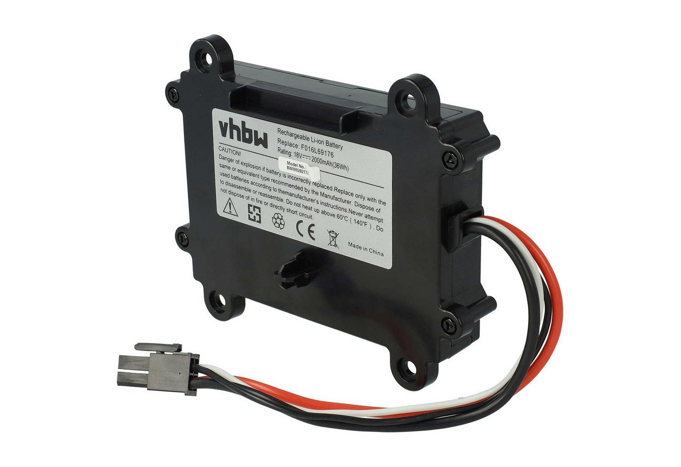 vhbw passend für Bosch Indego 350, M 700, 400, M+ 700, S+ 350, S+ 400, XS Akku Li-Ion 2000 mAh von vhbw
