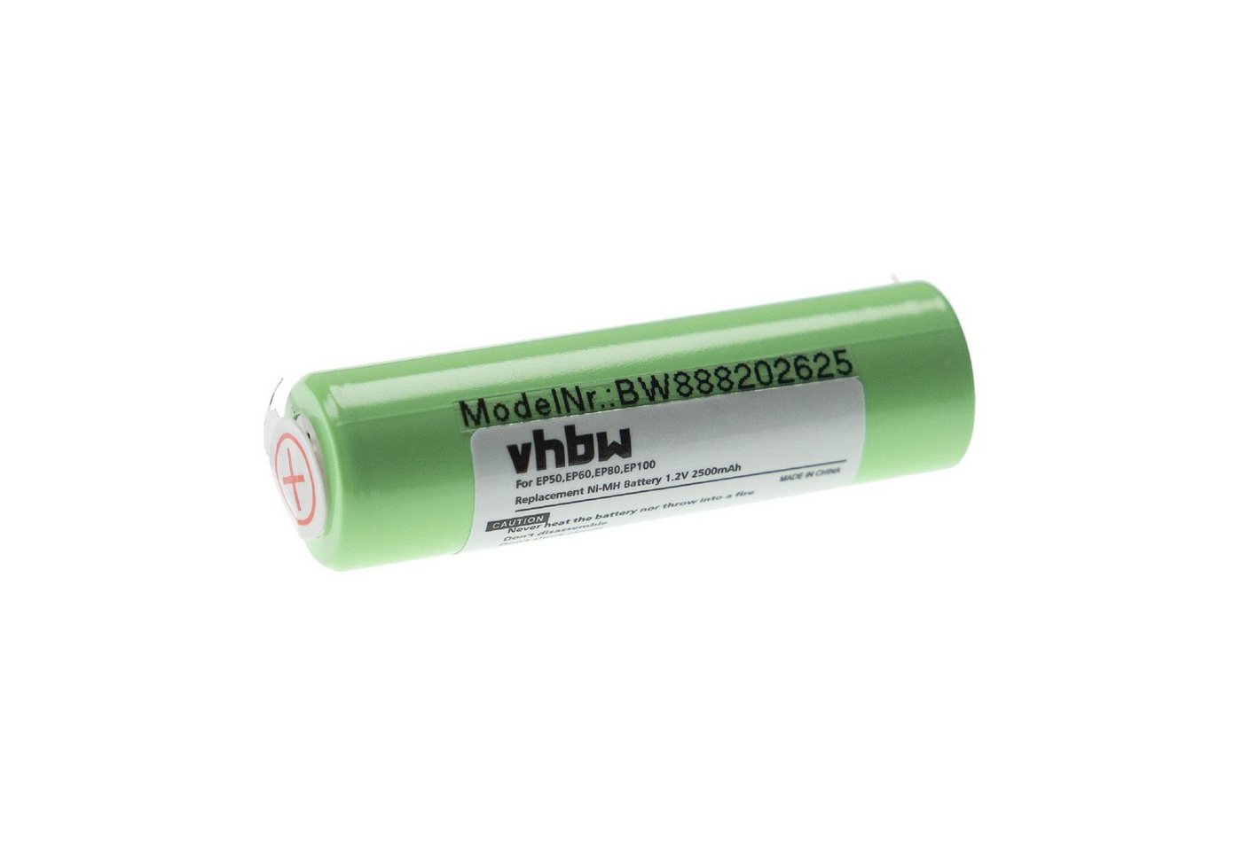 vhbw kompatibel mit Braun Exact Power, EP60, EP80, EP100, EP50 Akku NiMH 2500 mAh (1,2 V) von vhbw