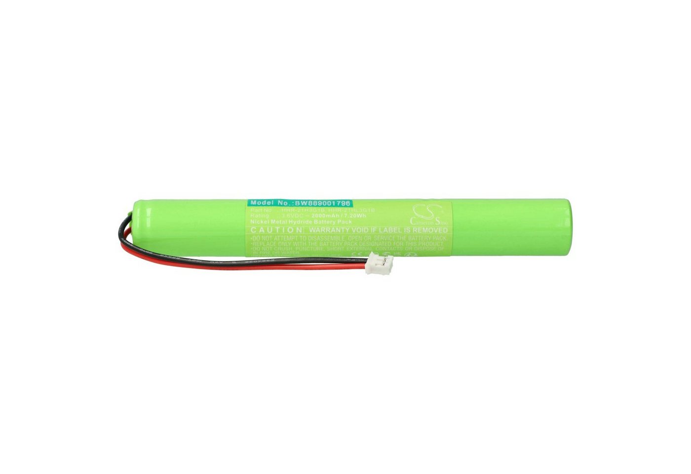 vhbw passend für Casio QT-6100, QT-6000, QT-6600, QT-6200 Barcode Scanner Akku NiMH 2000 mAh von vhbw