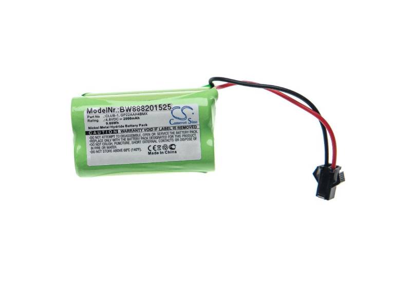 vhbw passend für Clulite Torch, Range Taschenlampe (2000 mAh, 4,8 V, NiMH) Akku NiMH 2000 mAh von vhbw