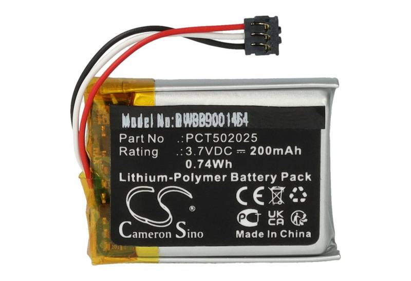 vhbw passend für DJI Mic Receiver, MIC RX, MIC TX, MIC Transmitter Mikrofon Akku Li-Polymer 200 mAh von vhbw