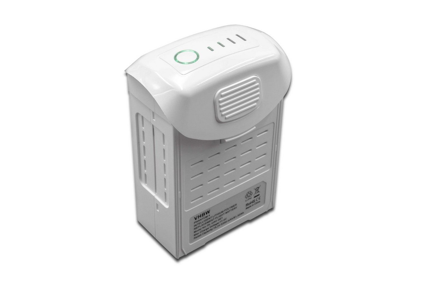 vhbw passend für DJI Phantom 4 Modellbau Drohne (5350 mAh, 15,2 V, Drohnen-Akku Li-Polymer 5350 mAh von vhbw
