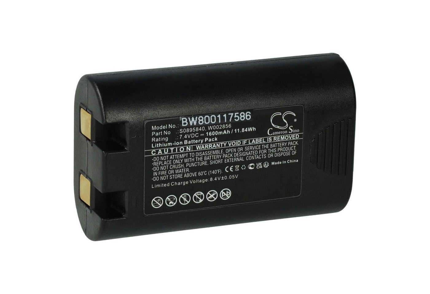 vhbw passend für Dymo LabelManager 420P, 360D Drucker & Kopierer Akku Li-Ion 1600 mAh von vhbw