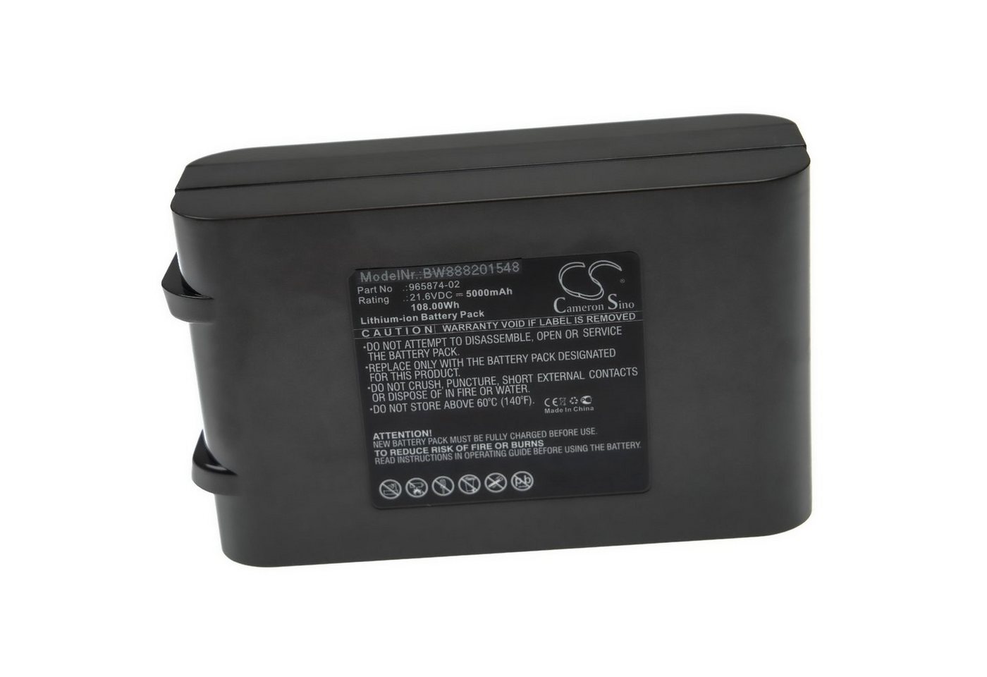 vhbw passend für Dyson SV09, SV07, SV07 Animal Pro+, SV09 Total Clean, SV06 Staubsauger-Akku Li-Ion 5000 mAh von vhbw