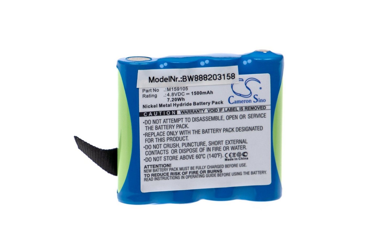 vhbw passend für Edan Pulsoximeter H100N, H100B, H100 Medizin (1500 mAh, Akku NiMH 1500 mAh von vhbw