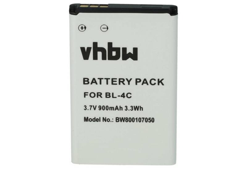 vhbw kompatibel mit Emporia Seniorentelefon Telme C140 Smartphone-Akku Li-Ion 900 mAh (3,7 V) von vhbw