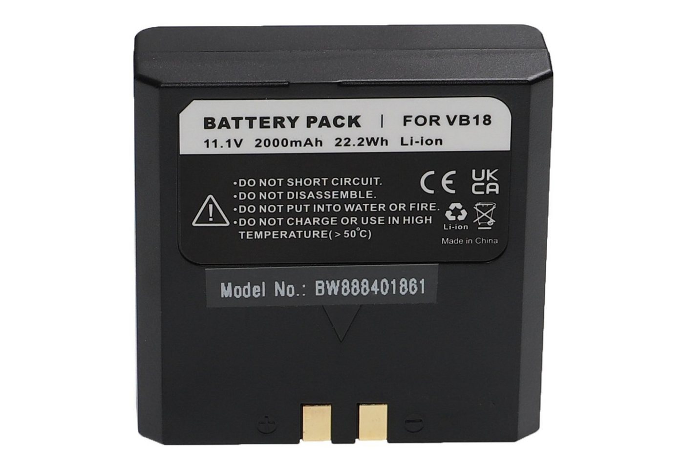 vhbw passend für Flashpoint Zoom Li-on R2 TTL, Zoom Li-on Flash, VB-18 Akku Li-Ion 2000 mAh von vhbw