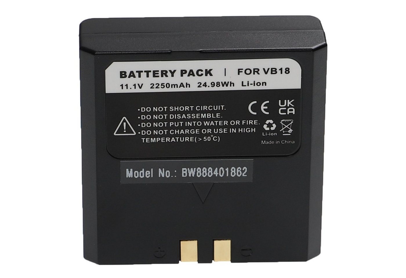 vhbw passend für Flashpoint Zoom Li-on R2 TTL, Zoom Li-on Flash, VB-18 Akku Li-Ion 2250 mAh von vhbw