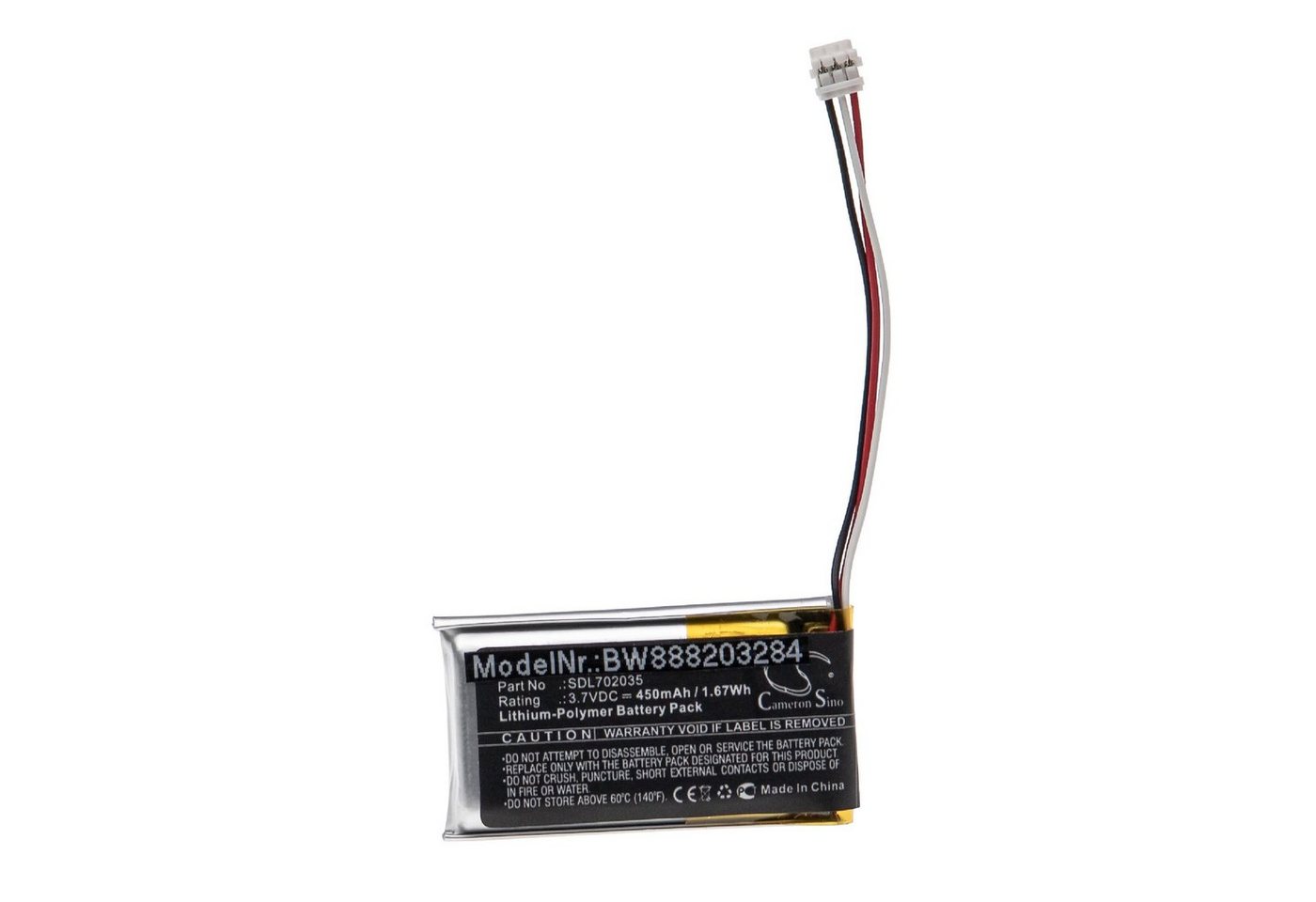 vhbw passend für Flir 435-0012, One Pro, One Pro LT Wärmebildkamera, Akku Li-Polymer 450 mAh von vhbw