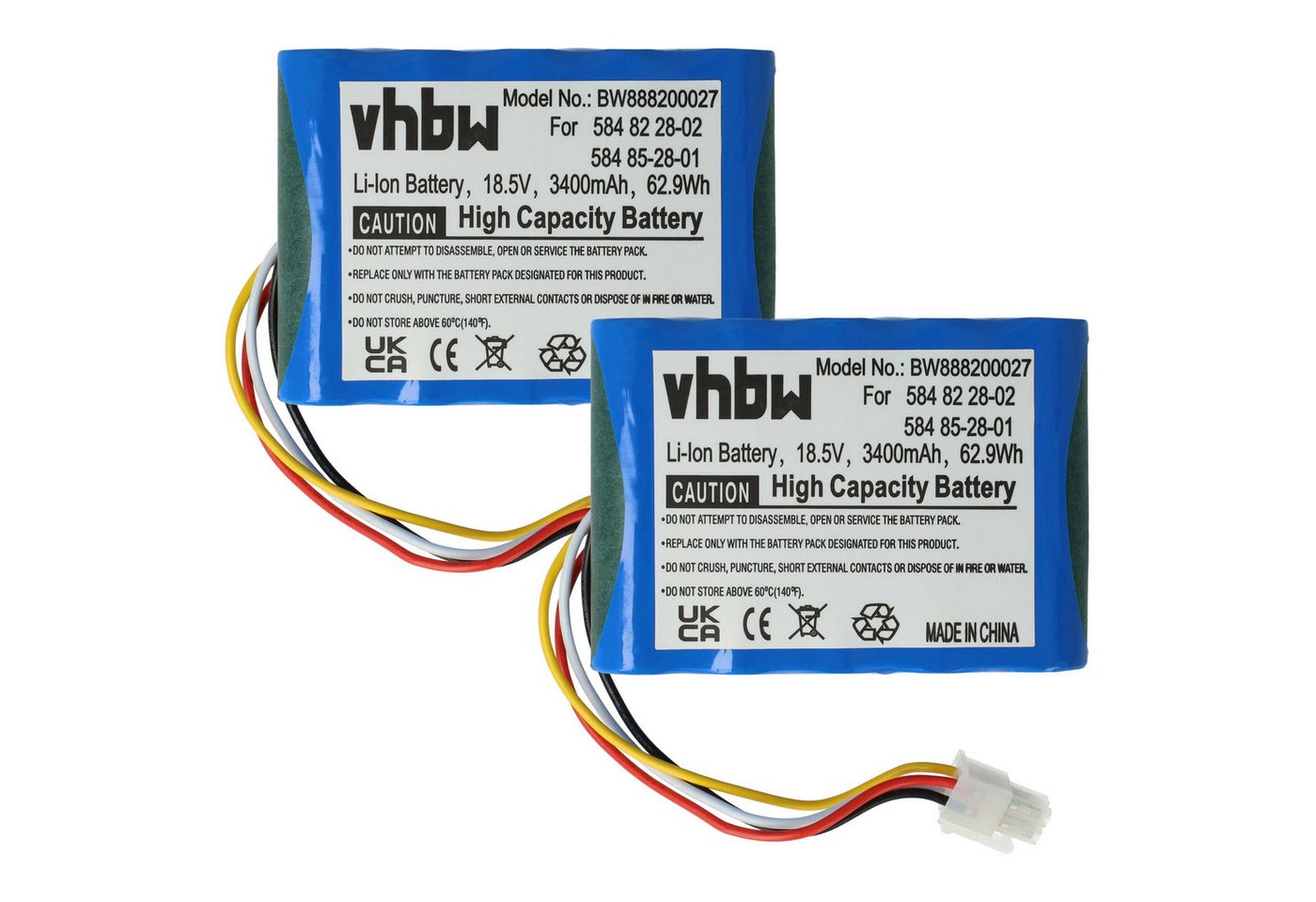 vhbw passend für Husqvarna Automower 310, 310 Modell 2015, 310 Modell 2017, Akku Li-Ion 3400 mAh von vhbw