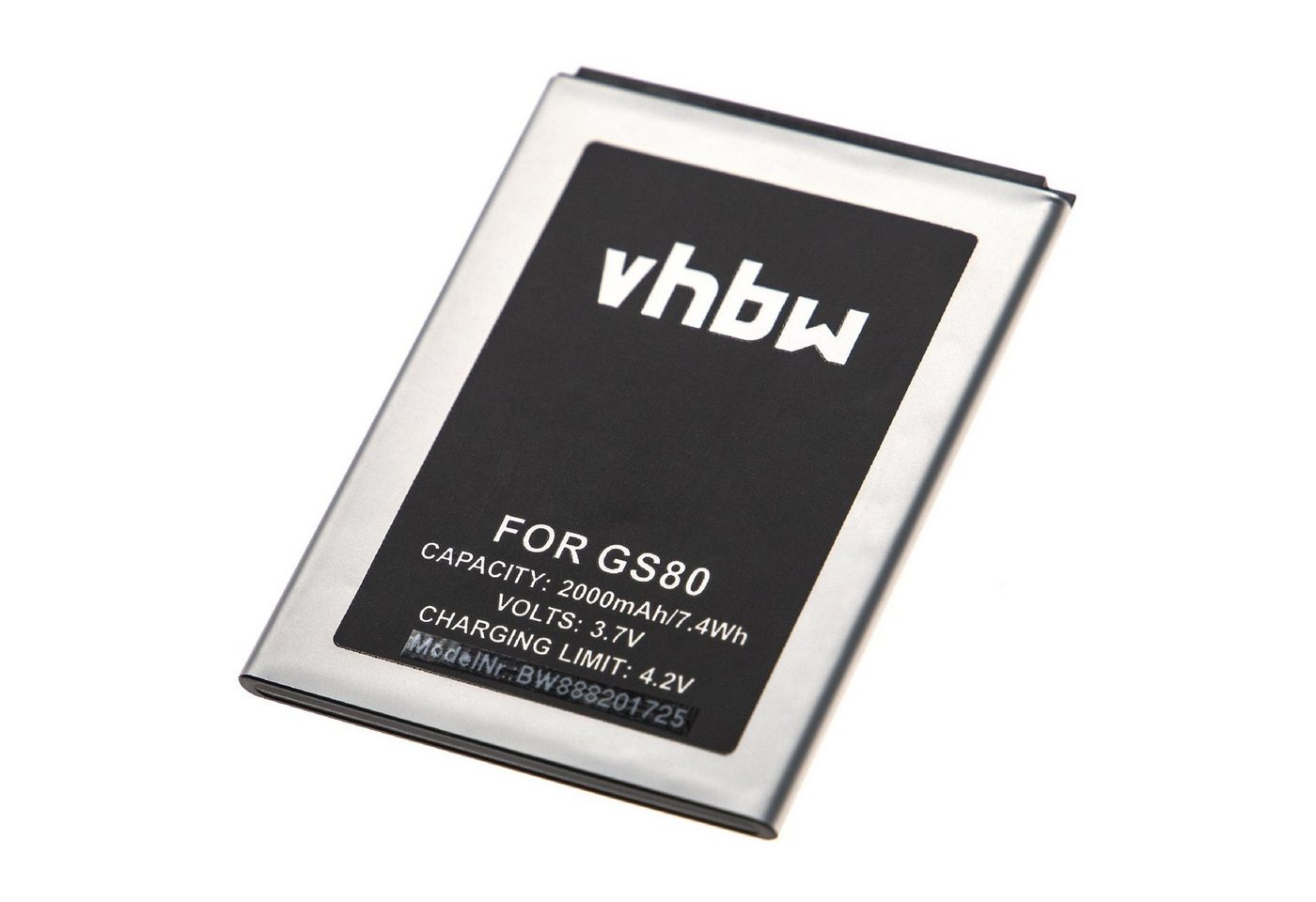 vhbw passend für Gigaset GS80 Mobilfunk (2000 mAh, 3,7 V, Li-Ion) Smartphone-Akku Li-Ion 2000 mAh von vhbw