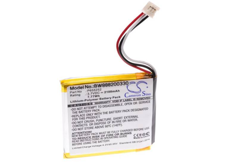 vhbw passend für Harman Kardon Esquire Mini Lautsprecher (2100 mAh, 3,7 V, Akku Li-Polymer 2100 mAh von vhbw