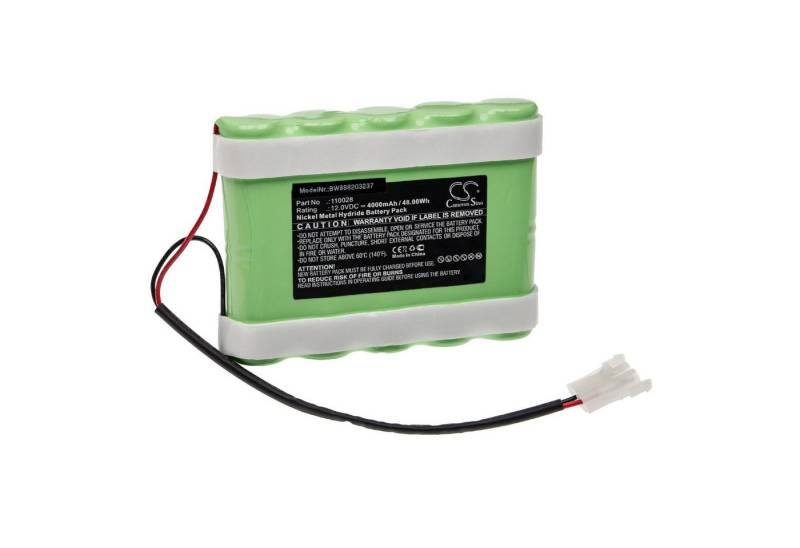vhbw kompatibel mit Hellige Defibrillator SCP851, SCP852 Akku NiMH 4000 mAh (12 V) von vhbw