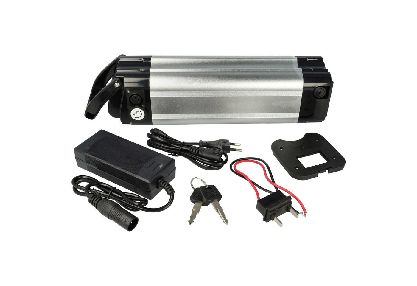 vhbw kompatibel mit Hofer E-Bike Akku Li-Ion 10000 mAh (24 V) von vhbw