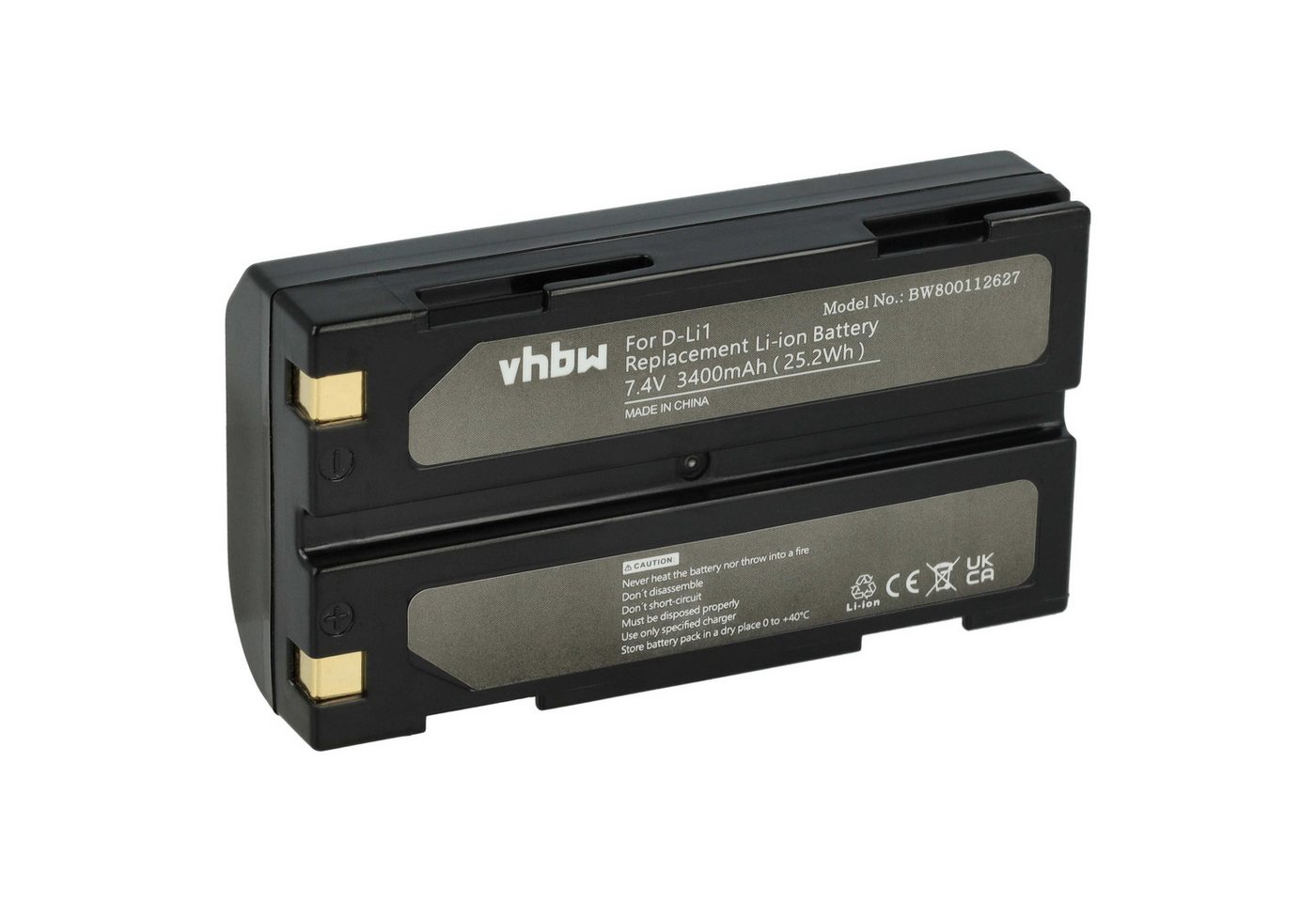 vhbw passend für Horizon Kronos C3+ Kamera (3400 mAh, 7,4 V, Li-Ion) Kamera-Akku Li-Ion 3400 mAh von vhbw