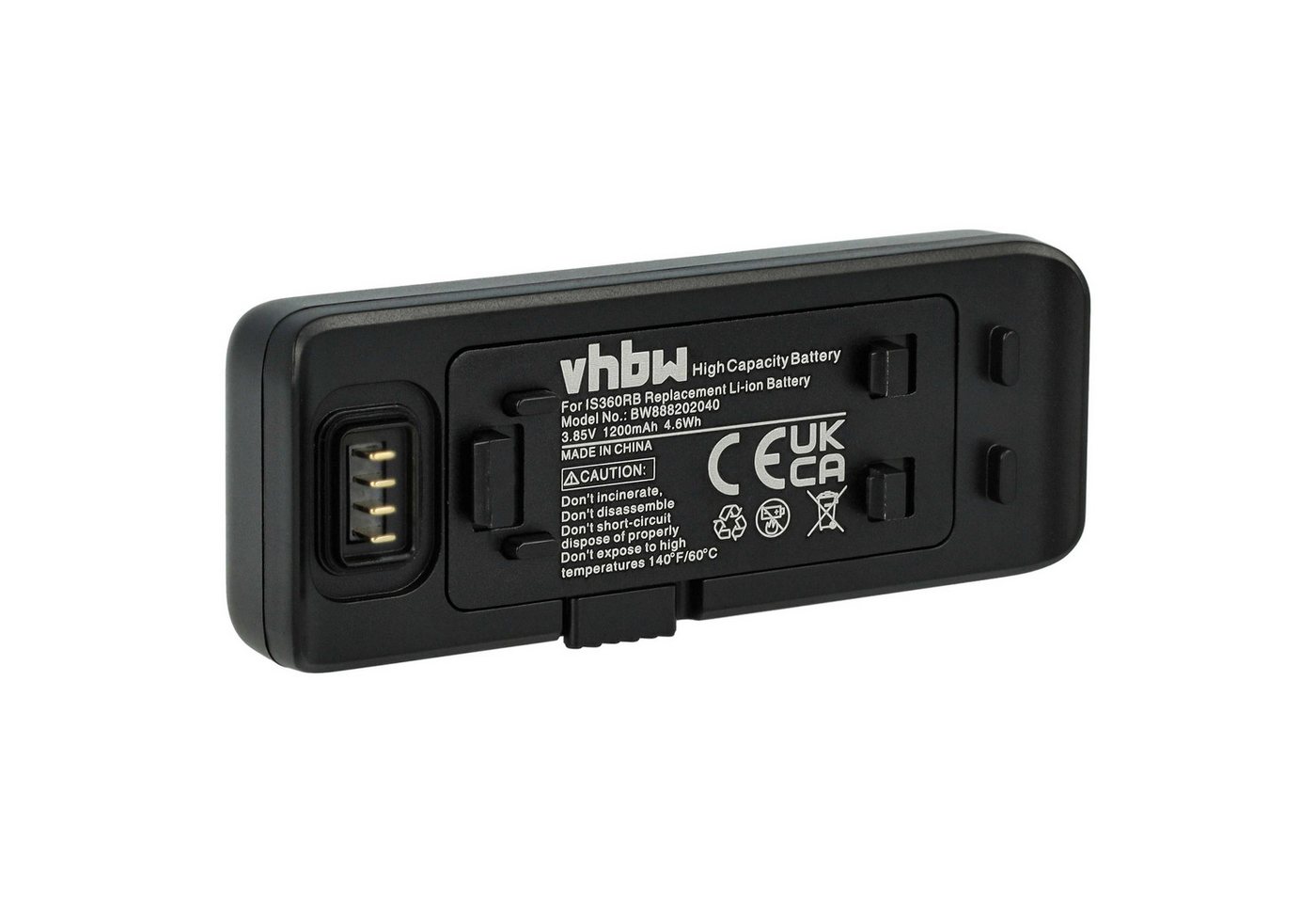 vhbw passend für Insta360 ONE R, R Twin Edition Kamera (1200 mAh, 3,85 V, Kamera-Akku Li-Ion 1200 mAh von vhbw