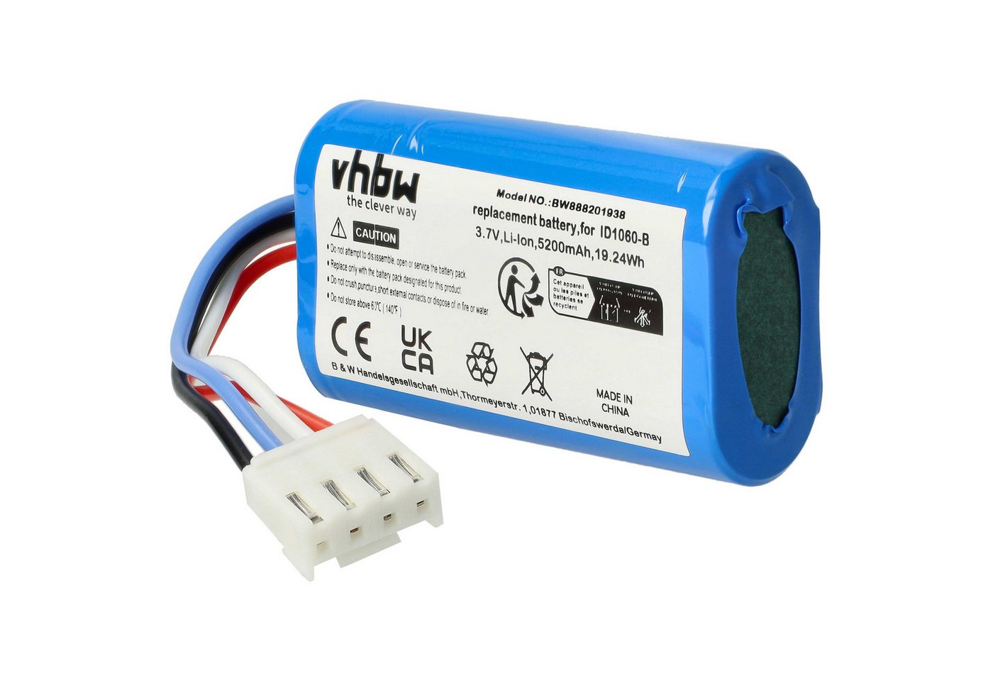 vhbw kompatibel mit JBL Flip 5 Akku Li-Ion 5200 mAh (3,7 V) von vhbw