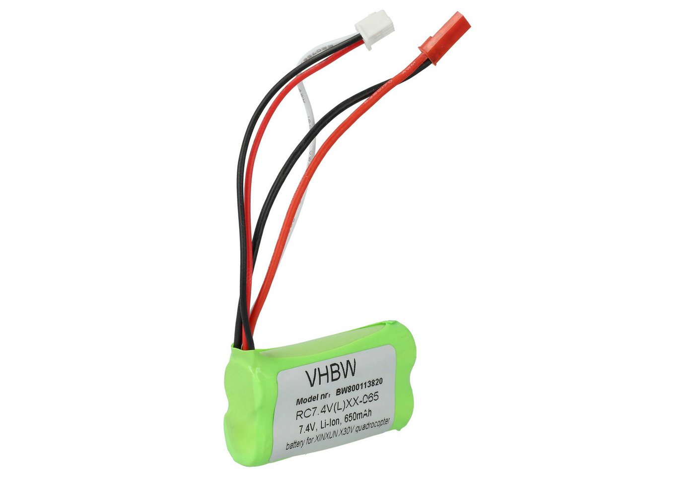 vhbw passend für Jamara Flyscout Modellbau Drohne (650 mAh, 7,4 V, Li-Ion) Drohnen-Akku Li-Ion 650 mAh von vhbw