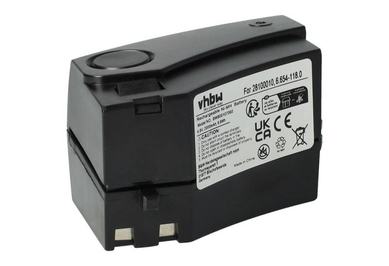 vhbw Ersatz für Kärcher GP 160SCHE, 1.258-505.0, 6.654-118.0, 2.810-001.0 Staubsauger-Akku NiMH 2000 mAh von vhbw