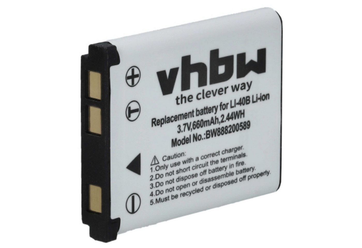 vhbw passend für Medion MD87657, MD86930, MD86777, MD87366, MD86765, Kamera-Akku Li-Ion 660 mAh von vhbw